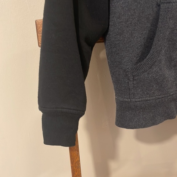 Boys Wonder Nation Grey and Black Zip-up Hoodie - Picture 5 of 11